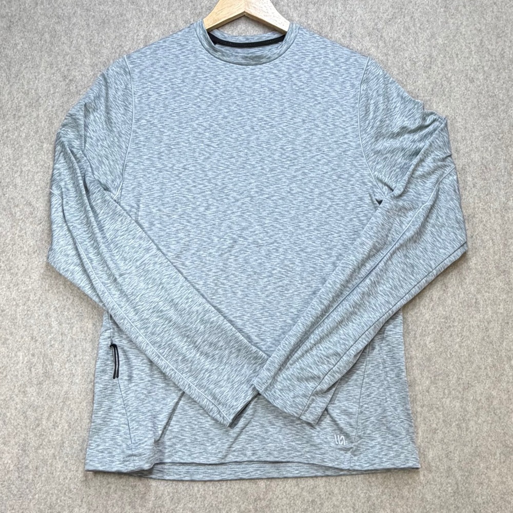 VRST Long Sleeve Shirt Mens S Gray Performance Athleisure Outdoor Cold Weather